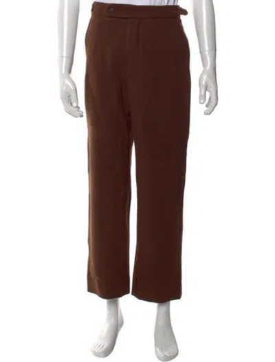 Pre-owned Bode Wool Pants In Brown