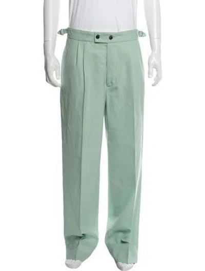 Pre-owned Bode Wool Pants In Green