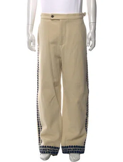 Pre-owned Bode Wool Pants In Neutrals