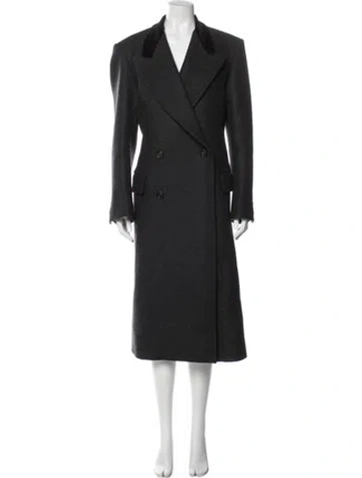 Pre-owned Bode Wool Peacoat In Gray