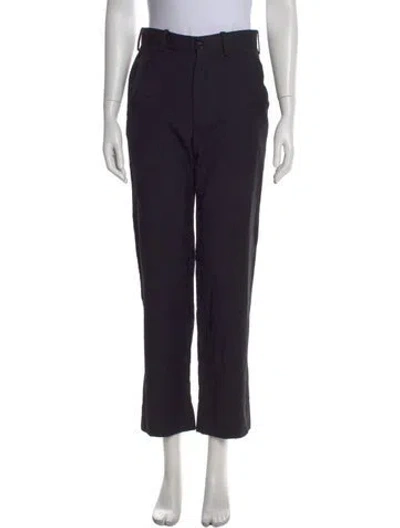 Pre-owned Bode Wool Straight Leg Pants In Blue
