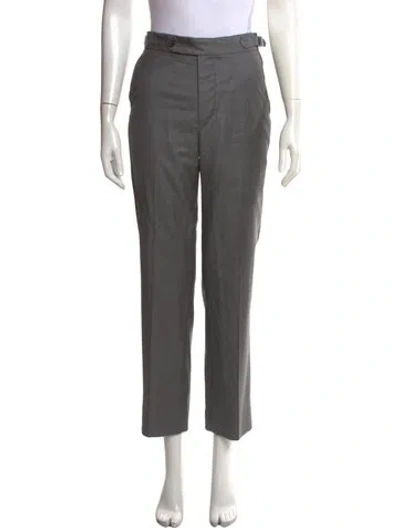 Pre-owned Bode Wool Straight Leg Pants In Grey