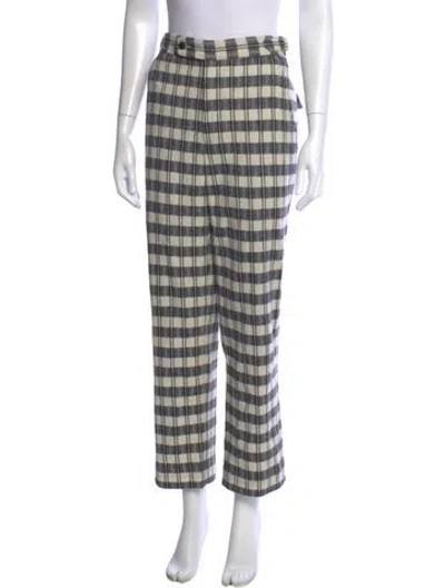 Pre-owned Bode Wool Straight Leg Pants In Multicolor