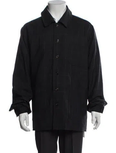 Pre-owned Bode Wool Utility Jacket In Blue