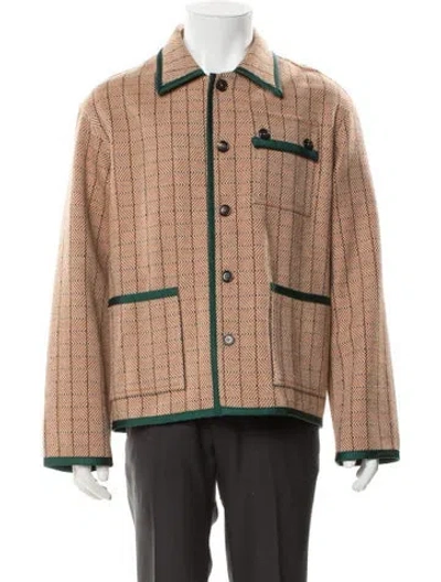 Pre-owned Bode Wool Utility Jacket In Neutral