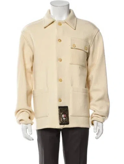 Pre-owned Bode Wool Utility Jacket W/ Tags In Yellow