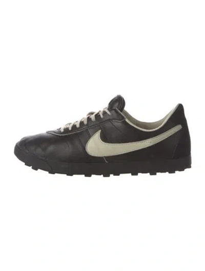 Pre-owned Bode X Nike 2023 Leather Sneakers In Black