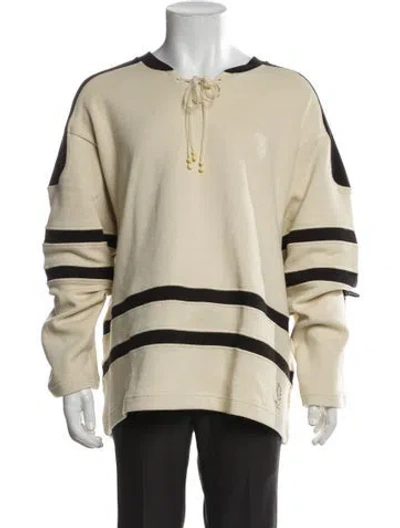 Pre-owned Bode X Nike 2024 Graphic Print Pullover W/ Tags In Neutral