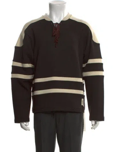 Pre-owned Bode X Nike 2024 Lacing Knit Polo Sweater In Multi