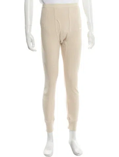 Pre-owned Bode X Nike Embroidered Accent Lounge Bottoms In Neutral