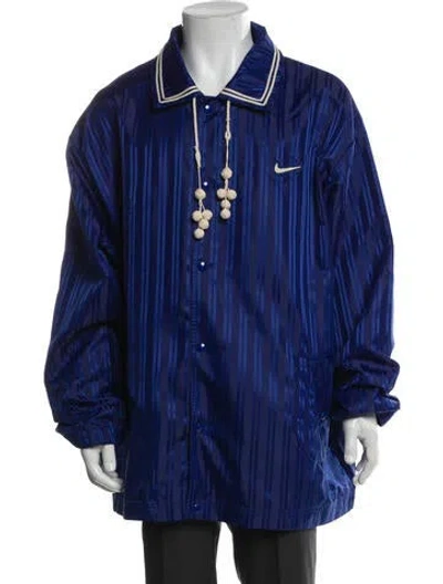 Pre-owned Bode X Nike Striped Coat W/ Tags In Blue