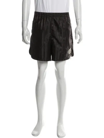 Pre-owned Bode X Nike Striped Flat Front Shorts W/ Tags In Black