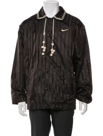 Pre-owned Bode X Nike Striped Jacket In Brown