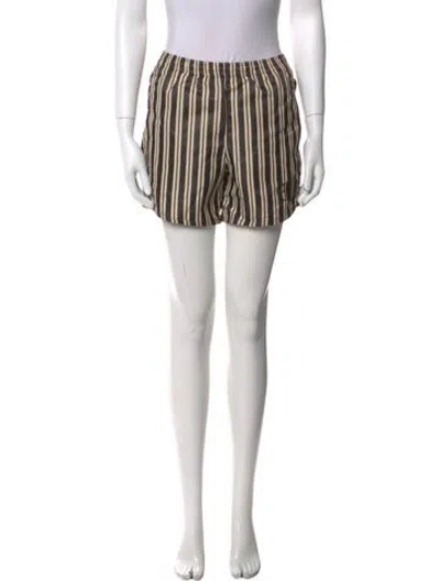 Pre-owned Bode X Nike Striped Jogger Shorts In Brown