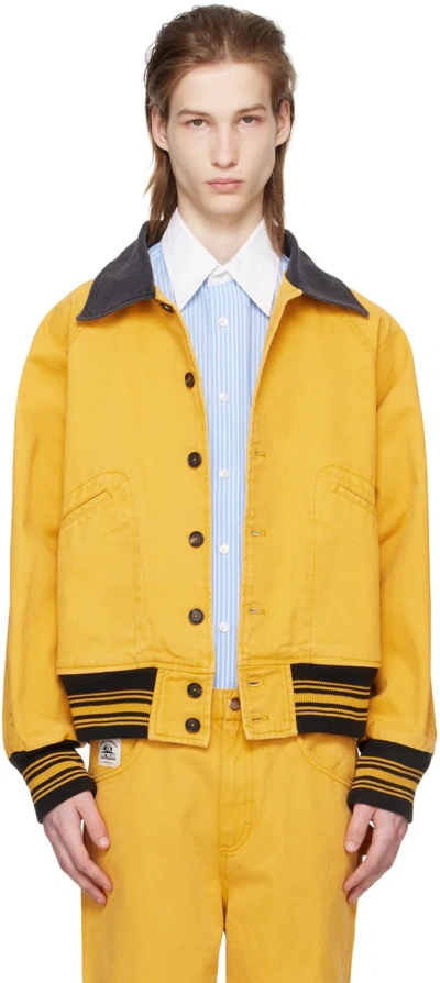 Bode Yellow Banbury Jacket In Yellow Black