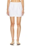 Bode Zig Zag Hem Short In White