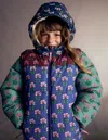 Boden 2 In 1 Padded Coat Multi Woodblock Flower  In Multi