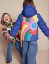 Boden Wattierter 2-in-1-mantel-segelblau, Regenbogen In Blue