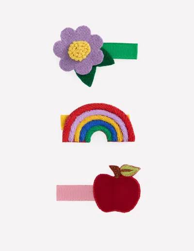 Boden Kids' 3 Pack Hair Clips Back To School Girls  In Multi