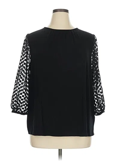 Pre-owned Boden 3/4 Sleeve Blouse In Black