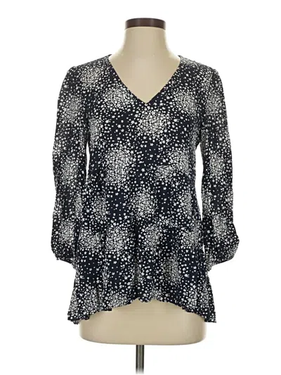 Pre-owned Boden 3/4 Sleeve Blouse In Black