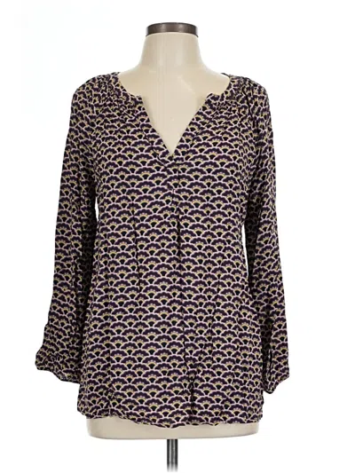 Pre-owned Boden 3/4 Sleeve Blouse In Black