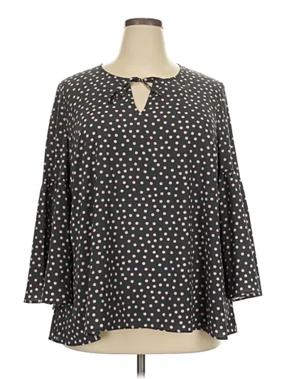 Pre-owned Boden 3/4 Sleeve Blouse In Black