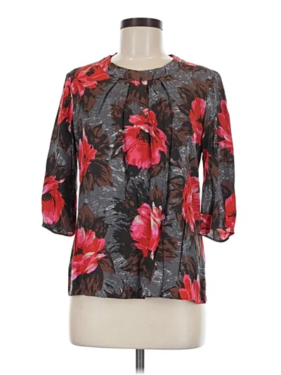Pre-owned Boden 3/4 Sleeve Blouse In Black