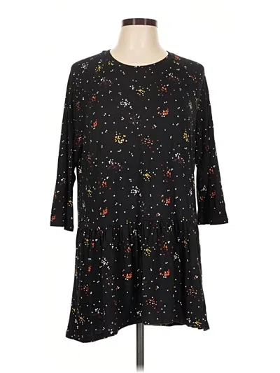 Pre-owned Boden 3/4 Sleeve Blouse In Black