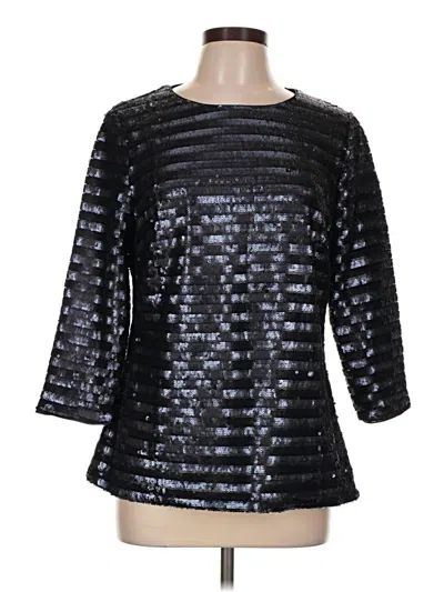 Pre-owned Boden 3/4 Sleeve Blouse In Black