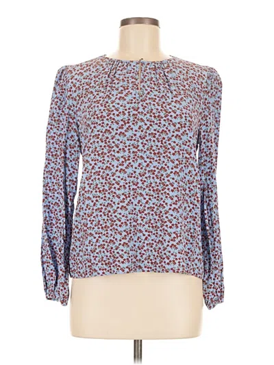 Pre-owned Boden 3/4 Sleeve Blouse In Blue