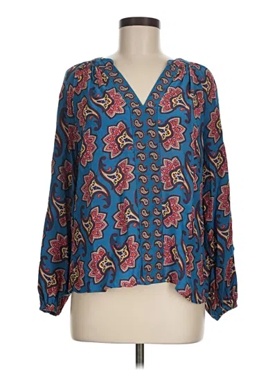 Pre-owned Boden 3/4 Sleeve Blouse In Blue