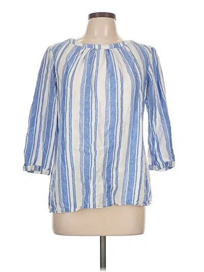 Pre-owned Boden 3/4 Sleeve Blouse In Blue