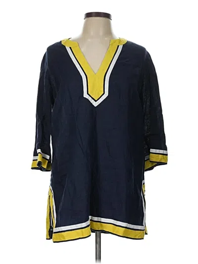 Pre-owned Boden 3/4 Sleeve Blouse In Blue