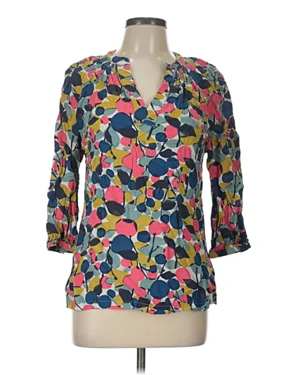 Pre-owned Boden 3/4 Sleeve Blouse In Blue
