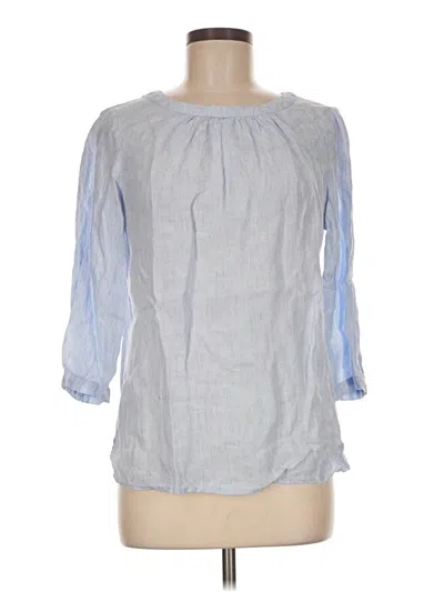 Pre-owned Boden 3/4 Sleeve Blouse In Blue