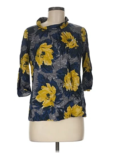 Pre-owned Boden 3/4 Sleeve Blouse In Blue