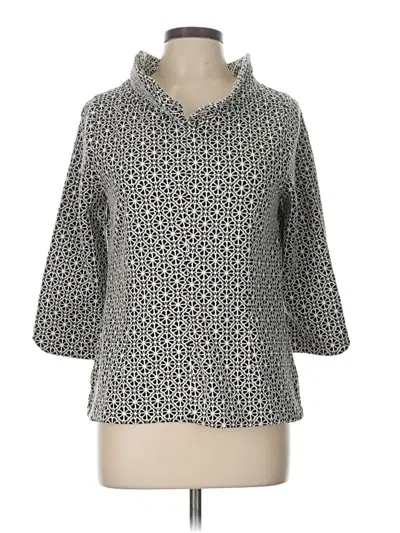 Pre-owned Boden 3/4 Sleeve Blouse In Gray