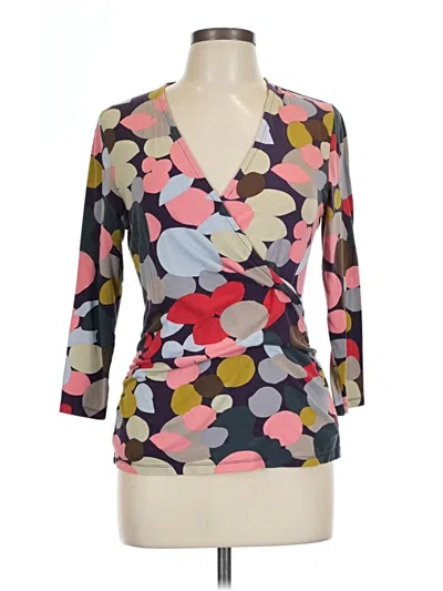 Pre-owned Boden 3/4 Sleeve Blouse In Gray