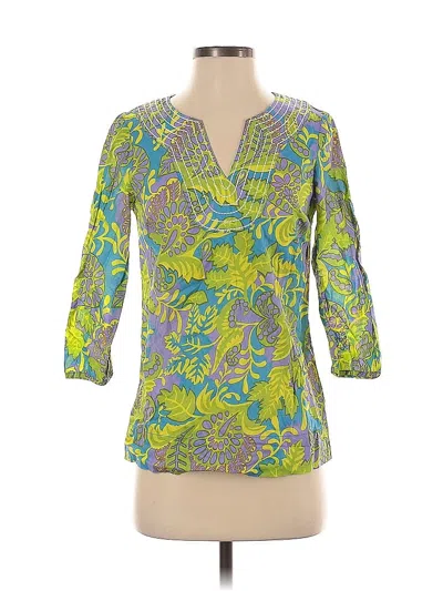Pre-owned Boden 3/4 Sleeve Blouse In Green
