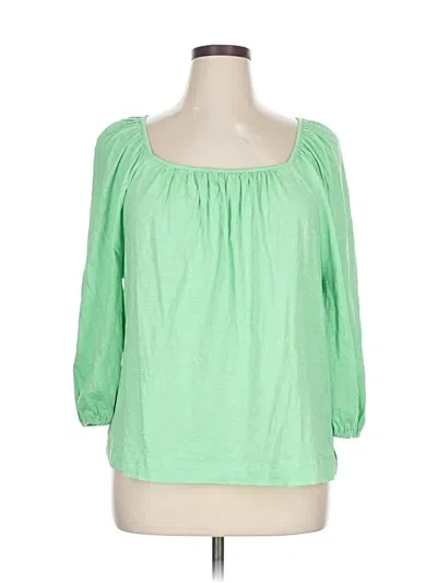 Pre-owned Boden 3/4 Sleeve Blouse In Green