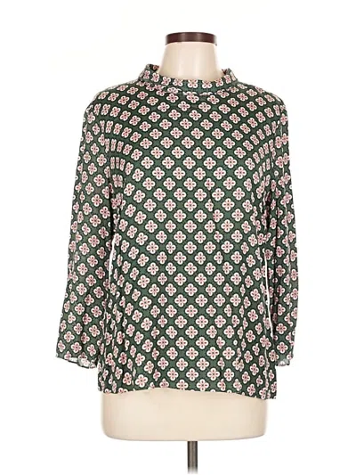 Pre-owned Boden 3/4 Sleeve Blouse In Green
