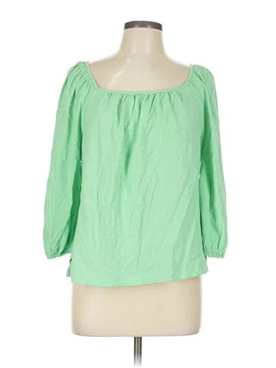 Pre-owned Boden 3/4 Sleeve Blouse In Green