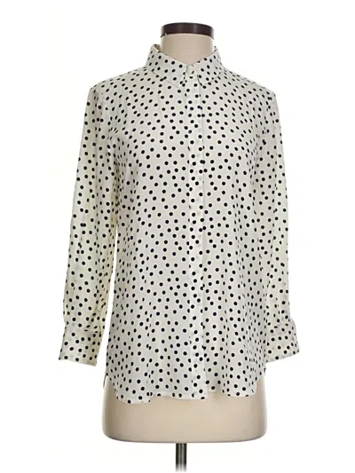 Pre-owned Boden 3/4 Sleeve Blouse In Ivory