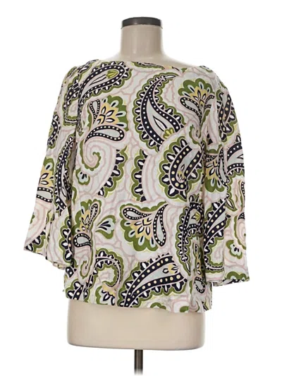 Pre-owned Boden 3/4 Sleeve Blouse In Ivory