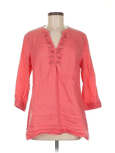 Pre-owned Boden 3/4 Sleeve Blouse In Pink