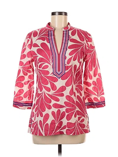 Pre-owned Boden 3/4 Sleeve Blouse In Pink