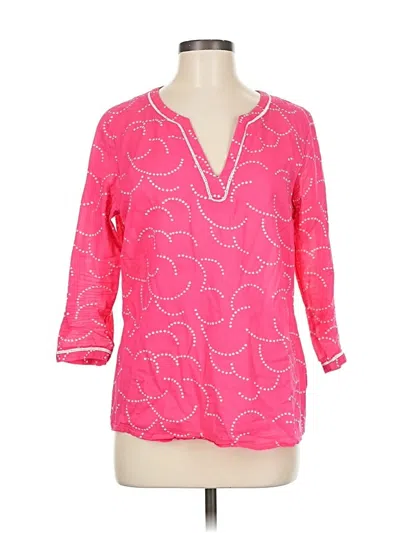 Pre-owned Boden 3/4 Sleeve Blouse In Pink
