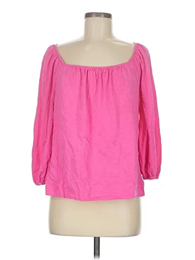 Pre-owned Boden 3/4 Sleeve Blouse In Pink