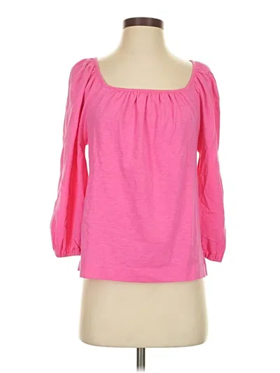 Pre-owned Boden 3/4 Sleeve Blouse In Pink